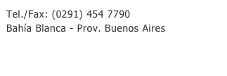 Tel./Fax: (0291) 454 7790
Bahía Blanca - Prov. Buenos Aires
info@novocorte.com.ar